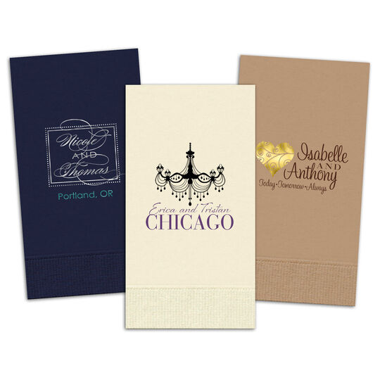Custom Guest Towels with Your 2-Color Artwork